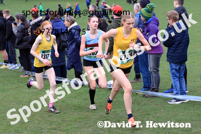 Womens Under-17s 2026 UK CAU Inter Counties Cross Country, Wollaton Park, Nottingham. Photo: David T. Hewitson/Sports for All Pics
